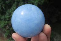 Polished Medium Blue Calcite Spheres - Sold per Item - From Madagascar