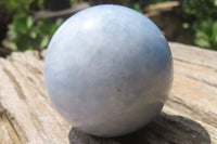 Polished Medium Blue Calcite Spheres - Sold per Item - From Madagascar