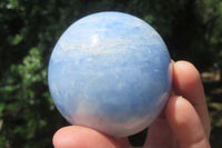 Polished Medium Blue Calcite Spheres - Sold per Item - From Madagascar