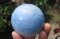 Polished Medium Blue Calcite Spheres - Sold per Item - From Madagascar