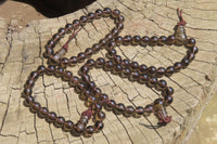 Polished Clear Smokey Quartz Beaded Stretch Bracelet - Sold Per Item - From Madagascar