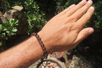 Polished Clear Smokey Quartz Beaded Stretch Bracelet - Sold Per Item - From Madagascar