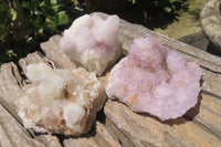 Natural Amethyst Spirit Quartz Clusters x 6 From Boekenhouthoek, South Africa