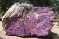 Natural Metallic Purpurite Cobbed Specimens x 6 From Erongo, Namibia