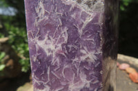 Polished Lepidolite with Pink Rubellite Tower x 1 From Ambatondrazaka, Madagascar