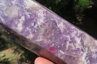 Polished Lepidolite with Pink Rubellite Tower x 1 From Ambatondrazaka, Madagascar