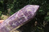 Polished Lepidolite with Pink Rubellite Tower x 1 From Ambatondrazaka, Madagascar