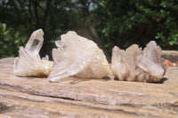 Natural Clear Quartz Clusters x 63 From Madagascar