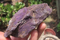 Natural Metallic Purpurite Cobbed Specimens x 6 From Erongo, Namibia