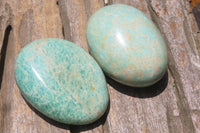 Polished Amazonite Free Forms x 24 From Zimbabwe