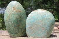 Polished Amazonite Free Forms x 24 From Zimbabwe