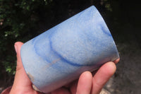 Polished Blue Marble Candle Holders x 2 From China