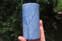 Polished Blue Marble Candle Holders x 2 From China