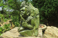 Hand Made Green Verdite Royal African Sculpture x 1 From Zimbabwe