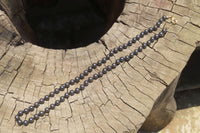 Polished Silver Hematite Beaded Necklace - Sold Per Item - From China