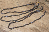 Polished Silver Hematite Beaded Necklace - Sold Per Item - From China