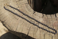 Polished Silver Hematite Beaded Necklace - Sold Per Item - From China