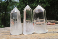 Polished Clear Quartz Crystal Points x 20 From Madagascar