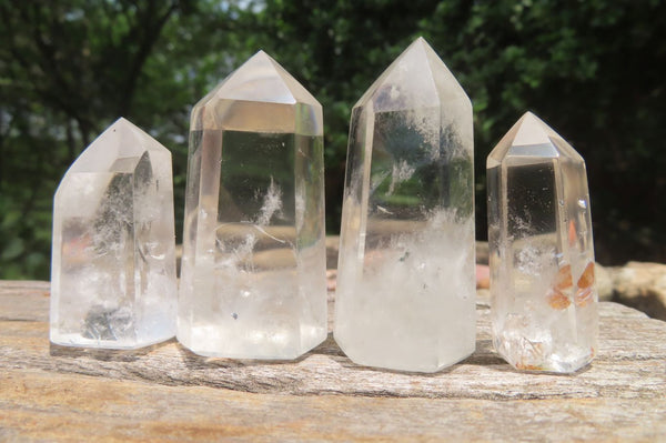 Polished Clear Quartz Crystal Points x 20 From Madagascar