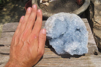 Natural Celestite Geode Specimen x 1 From Sakoany, Madagascar