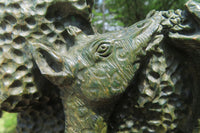 Hand Made Green Verdite Giraffe Carving x 1 From Zimbabwe