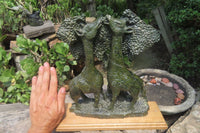 Hand Made Green Verdite Giraffe Carving x 1 From Zimbabwe