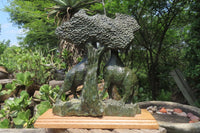 Hand Made Green Verdite Giraffe Carving x 1 From Zimbabwe