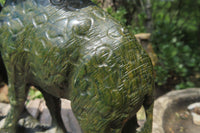 Hand Made Green Verdite Giraffe Carving x 1 From Zimbabwe