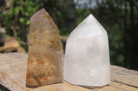 Polished Mixed Quartz Crystals x 20 From Madagascar