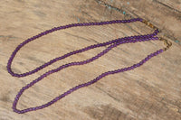 Polished AA Grade Gem Amethyst Beaded Necklace - Sold per Item- From Zambia