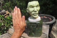 Hand Made African Bust Stone Carving x 1 From South Africa