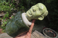 Hand Made African Bust Stone Carving x 1 From South Africa