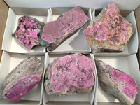 Natural Salrose Cobaltion Dolomite Specimens x 6 From Kakanda, Congo