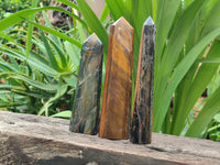 Polished Tigers Eye Points x 3 From Prieska, South Africa