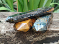 Polished Tigers Eye Points x 3 From Prieska, South Africa