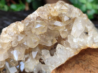 Natural Limonite Quartz Clusters x 4 From Zambia