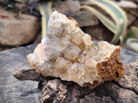 Natural Limonite Quartz Clusters x 4 From Zambia