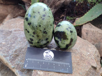 Polished Leopard Stone Gemstone Eggs x 4 From Zimbabwe