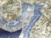 Natural Blue Lace Agate Geode Specimens x 2 From Malawi