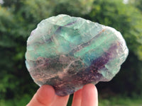 Natural Watermelon Fluorite Cobbed Specimens x 4 From Uis, Namibia