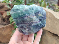 Natural Watermelon Fluorite Cobbed Specimens x 4 From Uis, Namibia