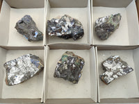 Natural Silver Lead Galena Specimens x 6 From Namibia