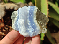 Natural Blue Lace Agate Geode Specimens x 35 From Malawi