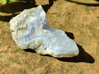 Natural Blue Lace Agate Geode Specimens x 35 From Malawi