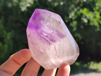 Polished Smokey Window Amethyst Quartz Crystals x 3 From Madagascar