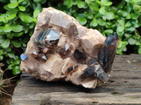 Natural Smokey Quartz Clusters x 2 From Zomba, Malawi