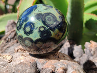 Polished Stromatolite Spheres x 3 From Madagascar