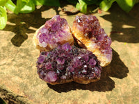 Natural Amethystos Amethyst Clusters x 20 From Kwaggafontein, South Africa