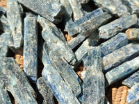 Natural Kyanite Crystal Specimens x 77 From Zimbabwe