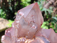 Natural Red Hematoid Quartz Clusters x 2 From Karoi, Zimbabwe